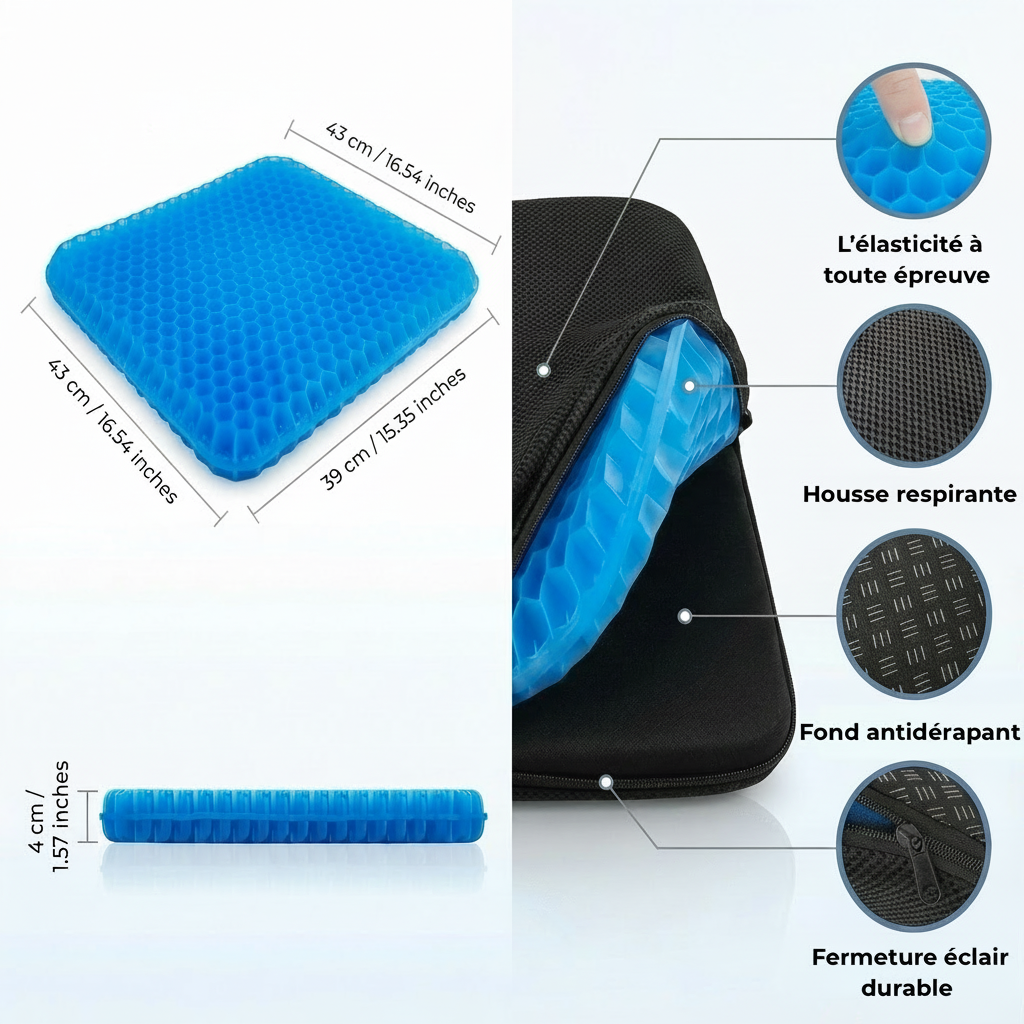 GELÉA — Le Coussin Ergonomique Haute Densité