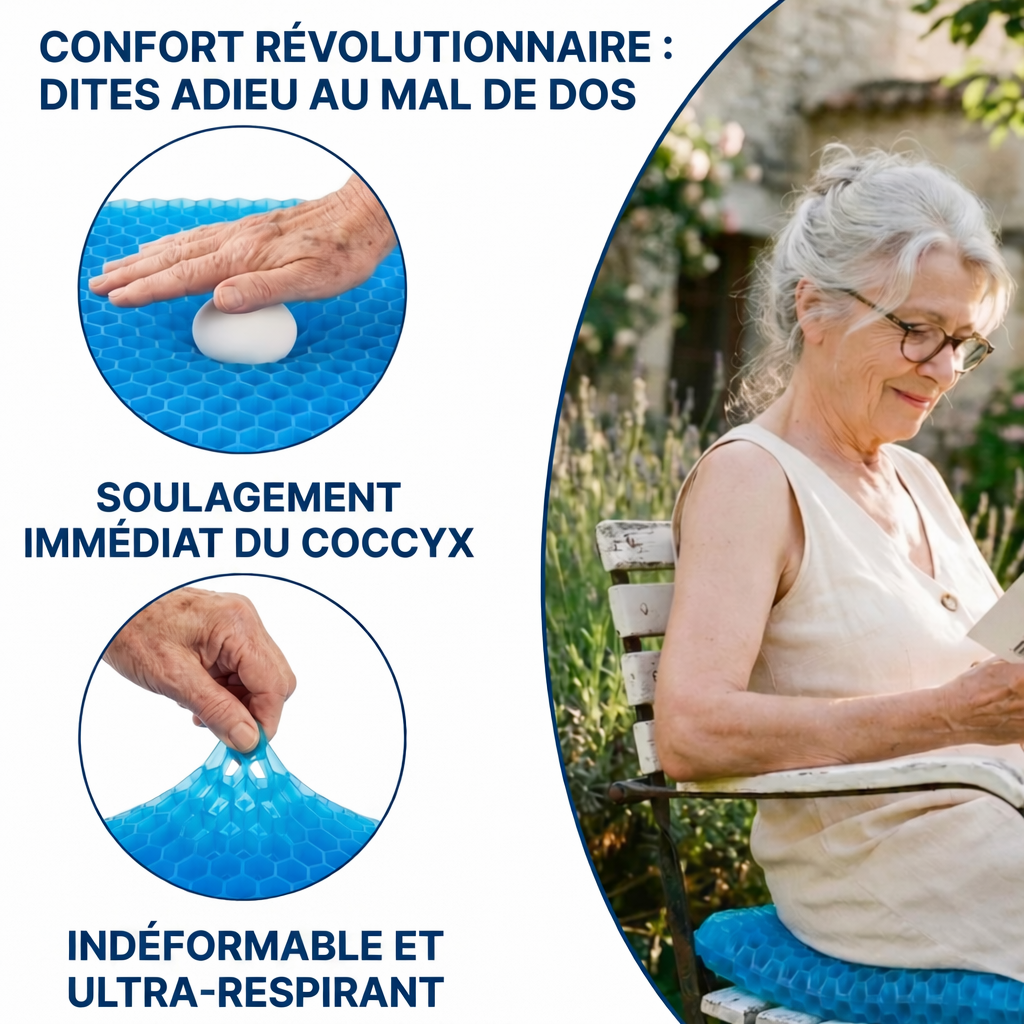 GELÉA — Le Coussin Ergonomique Haute Densité
