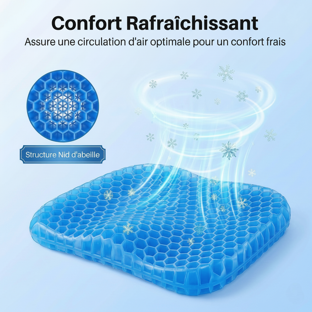 GELÉA — Le Coussin Ergonomique Haute Densité